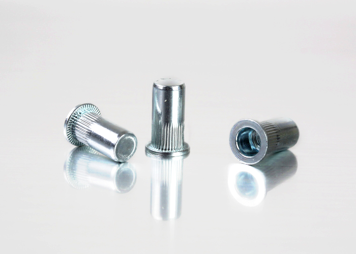 Flat Head Knurled Body Steel 1